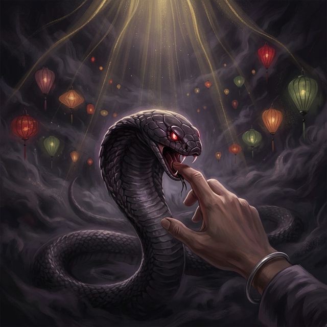 Mơ thấy rắn hổ mang đen cắn tay — Điềm báo và ý nghĩa